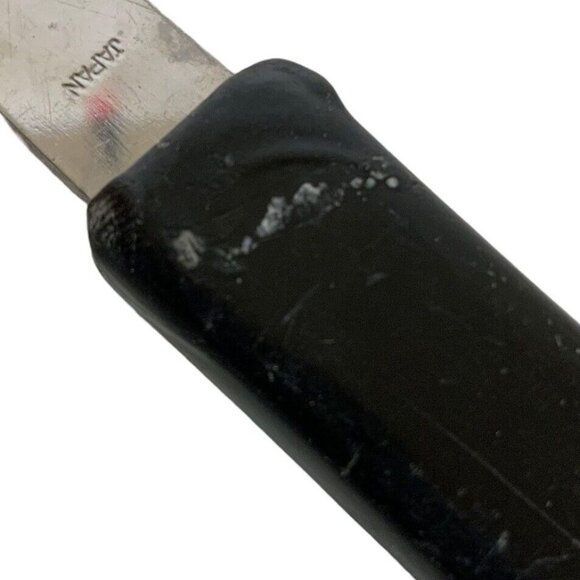 Ekco Stainless Steel Cooking Serving Solid Spoon Black Nylon Handle Japan Vintag - Picture 5 of 5